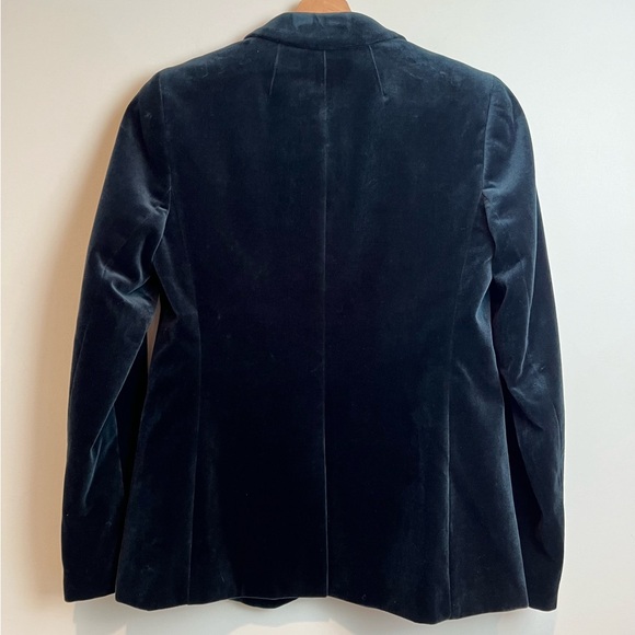 J.Crew Parke Velvet Blazer Black Button Front Lined Pockets Classic Preppy Sz 6 - Picture 4 of 9